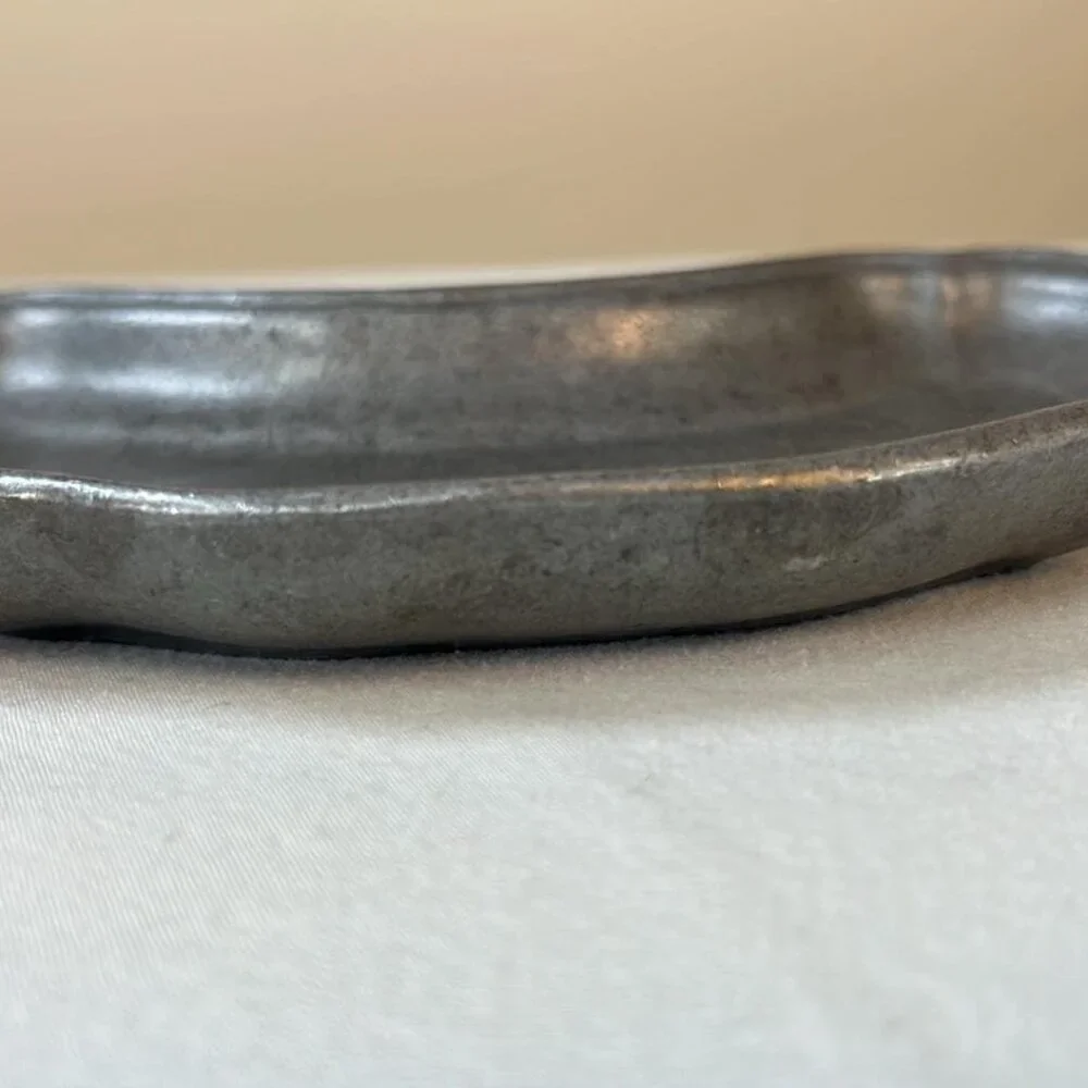 Vintage Armetale Possibly Wilton Cresent‎ shaped Relish Tray Tavern Renaissance